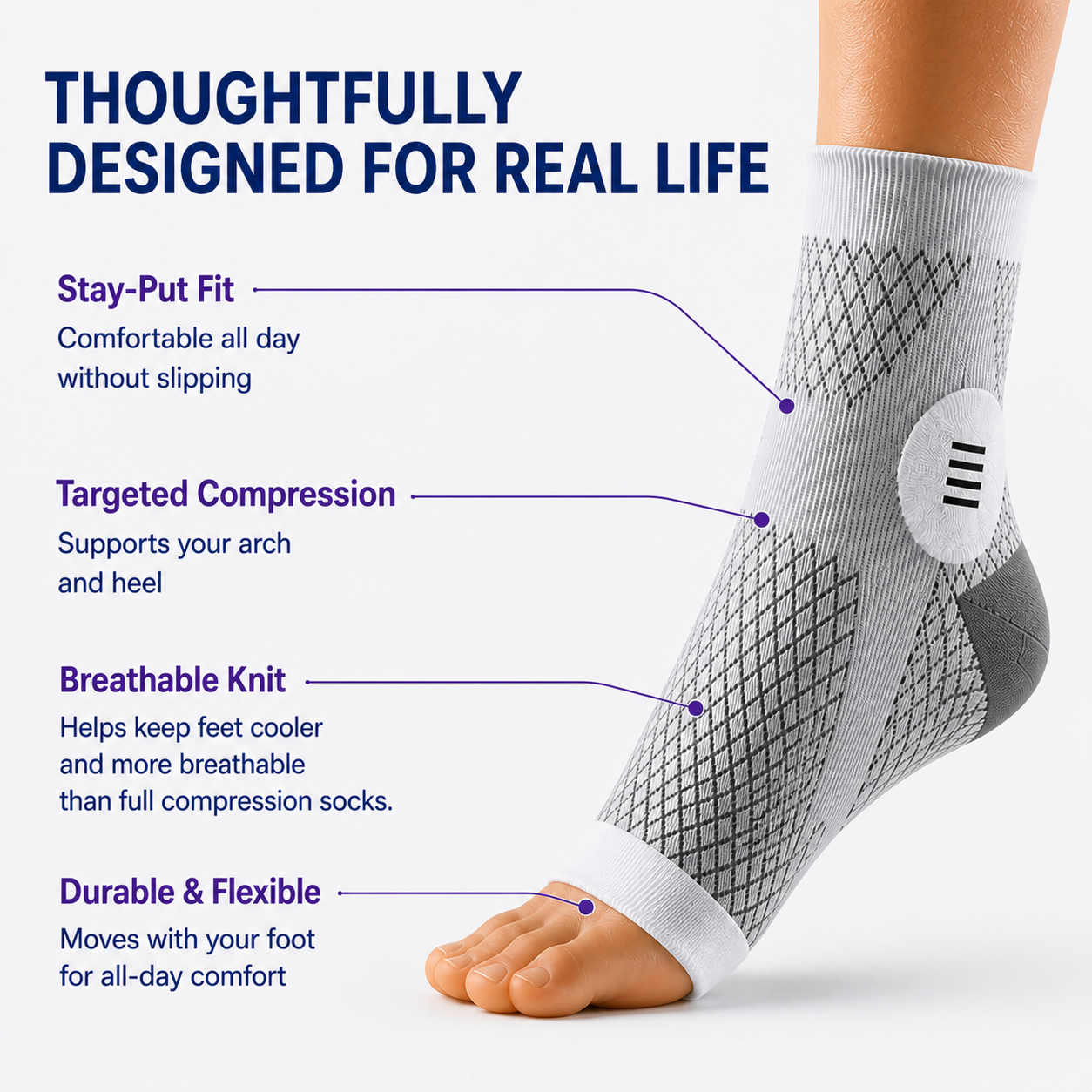 Heelix Compression Foot Sleeves