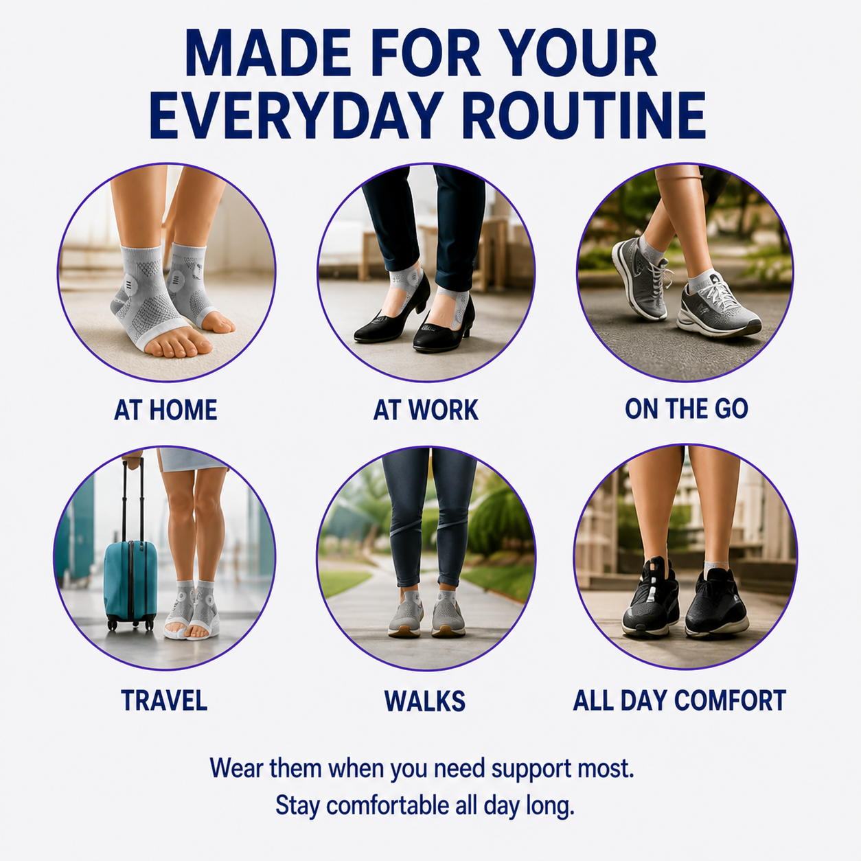 Heelix Compression Foot Sleeves