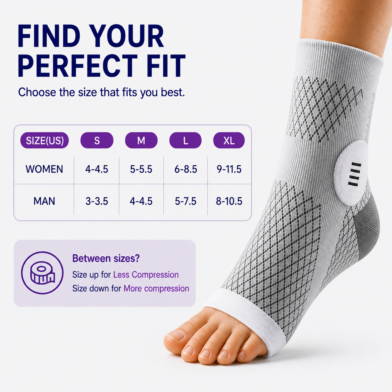 Heelix Compression Foot Sleeves